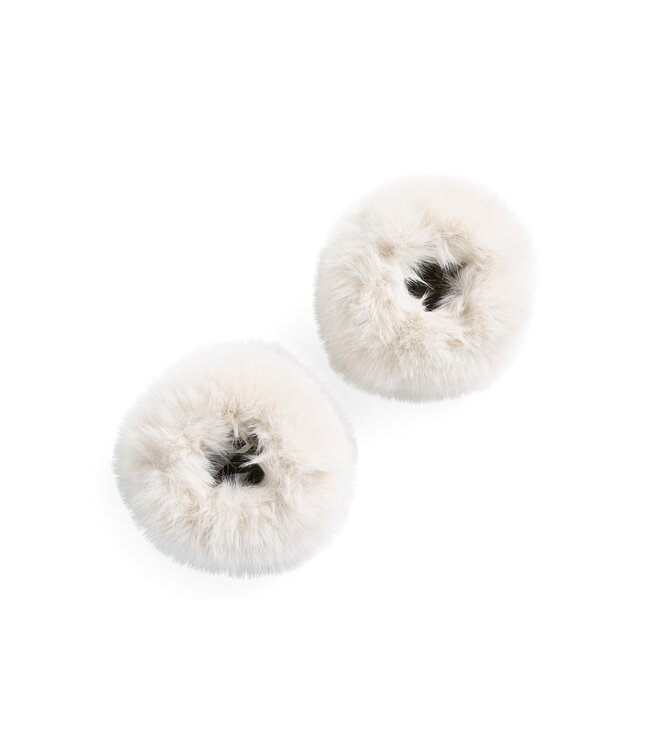 YAYA Faux fur cuffs - OTTER BROWN
