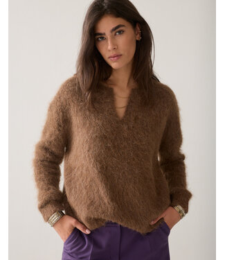 Summum Woman Sweater Brushed alpaca blend knit