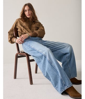 Summum Woman Barrel fit jeans Vintage cotton twill