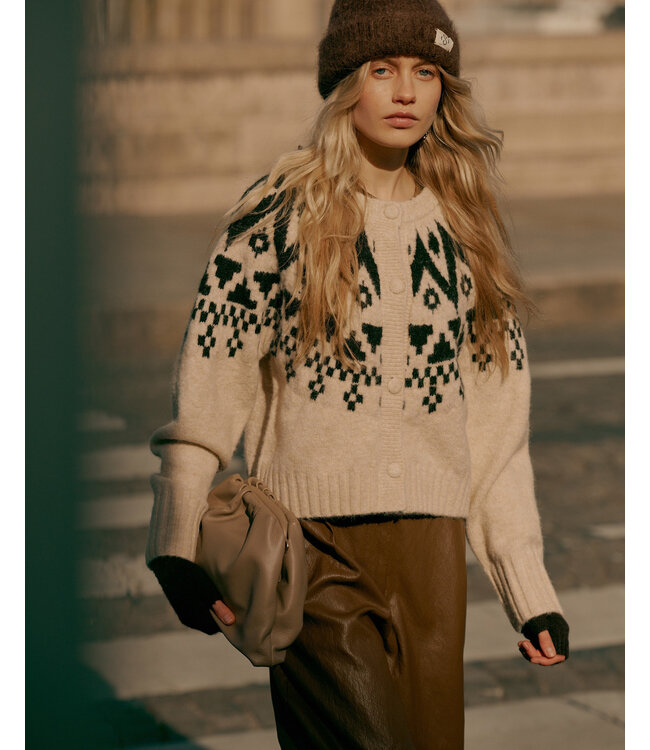 Summum Woman Cardigan Fair isle knit
