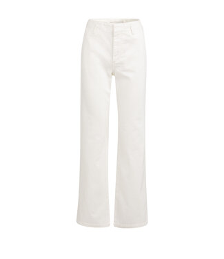 YAYA Chino jeans with straight legs and welt pockets (L32) - OFF WHITE DENIM