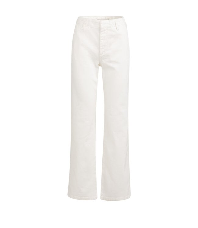 YAYA Chino jeans with straight legs and welt pockets (L32) - OFF WHITE DENIM