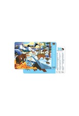 Crocodile Creek Placemat "36 Ice Age Animals"