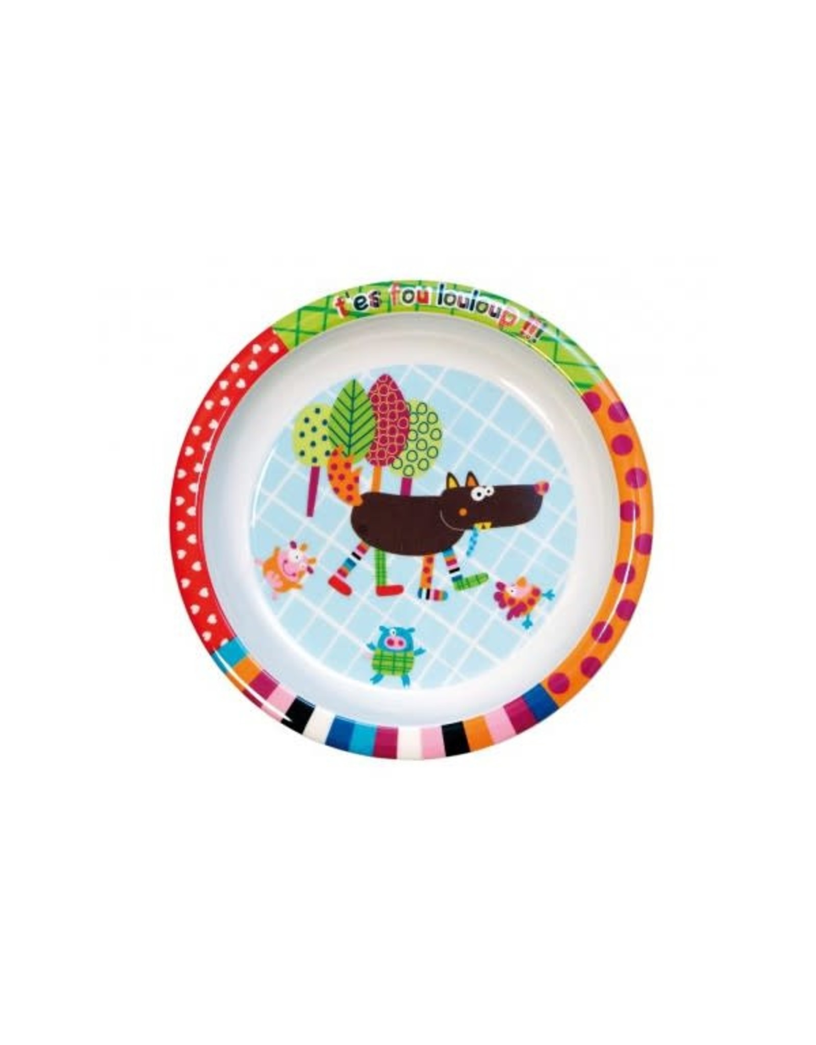 Ebulobo Ebulobo Dinnerware Bord Wolf (21cm)