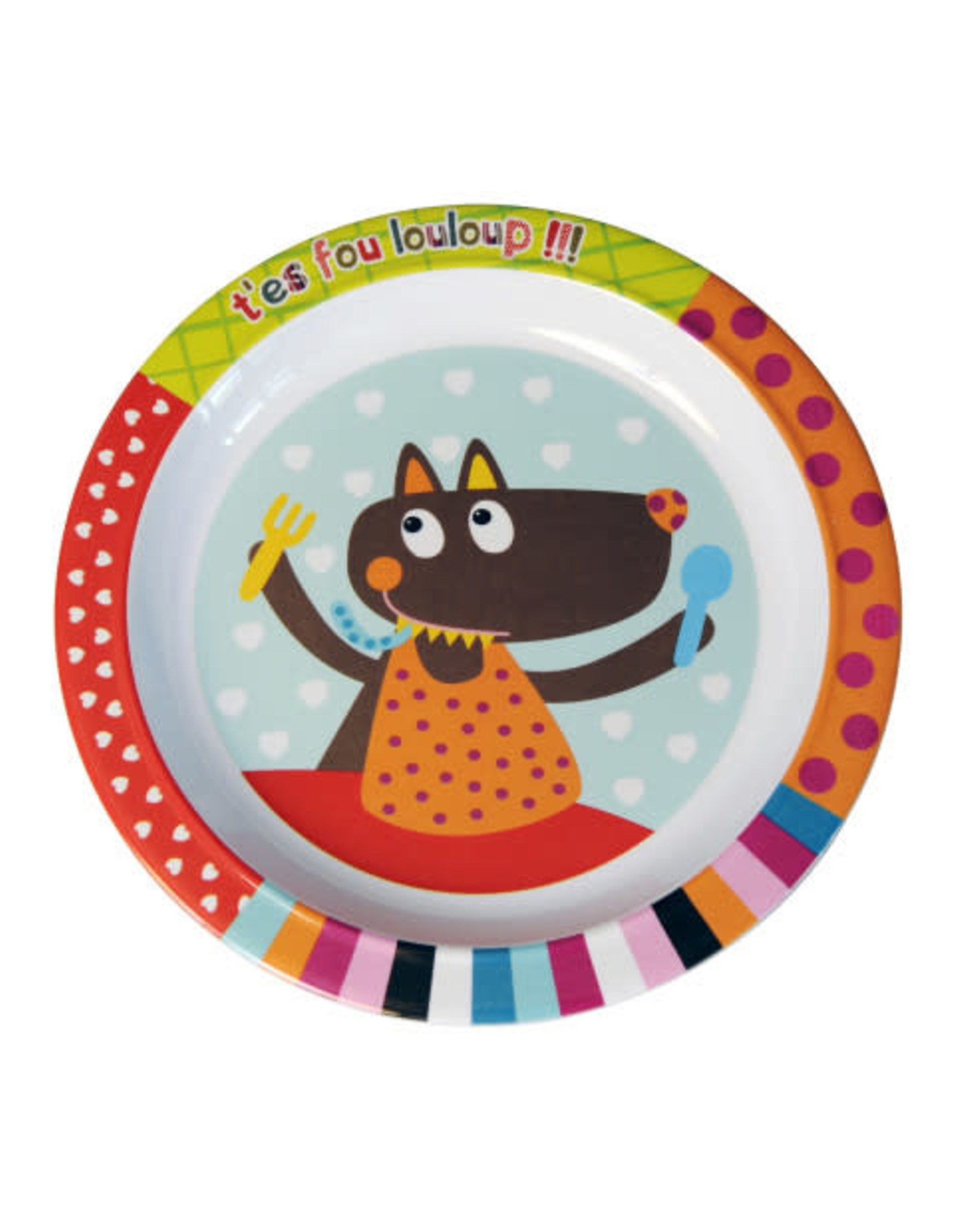 Ebulobo Ebulobo Dinnerware Bord Wolf (22cm)