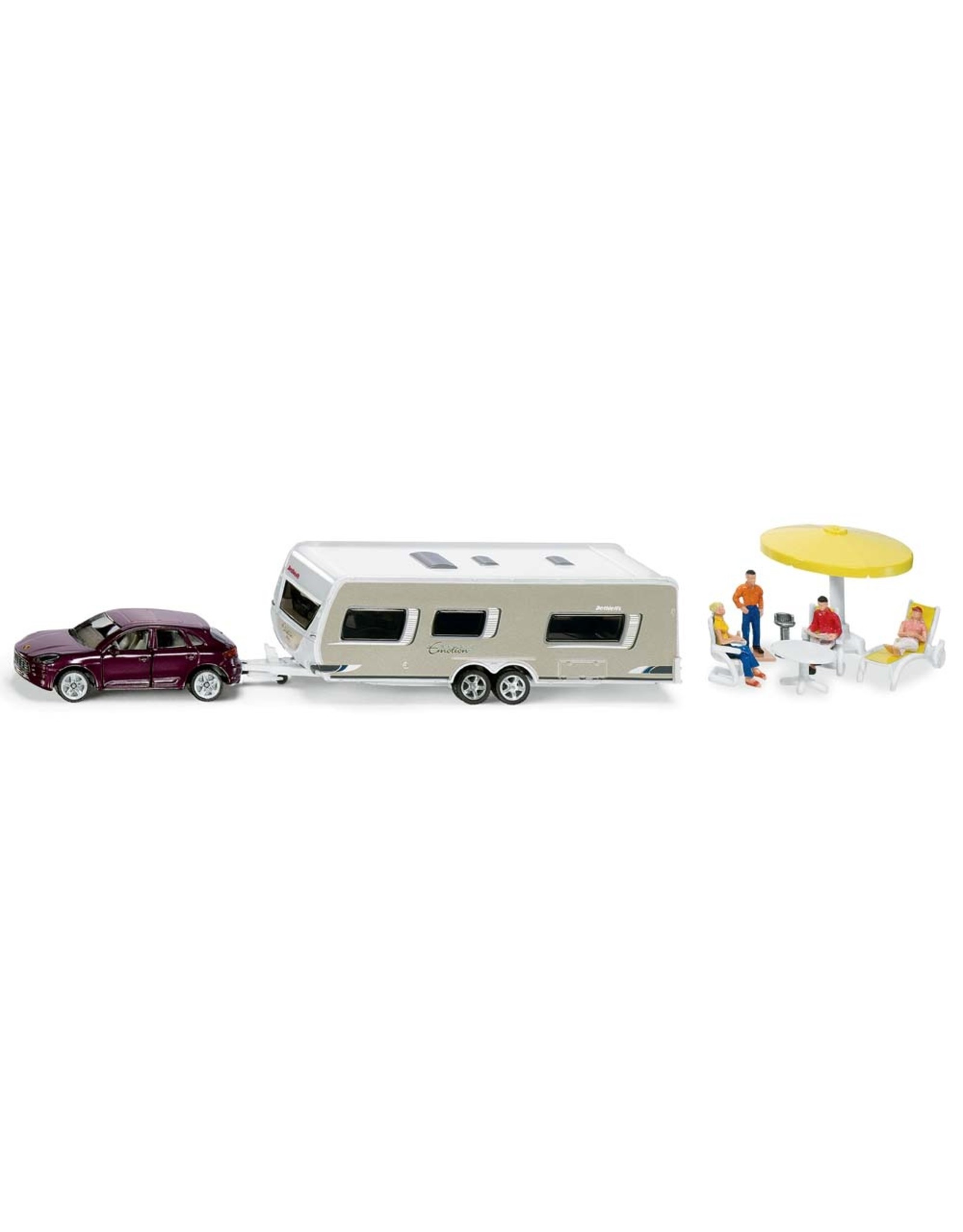 Siku Siku 2542 - 1:55 Auto met Caravan en accessoires