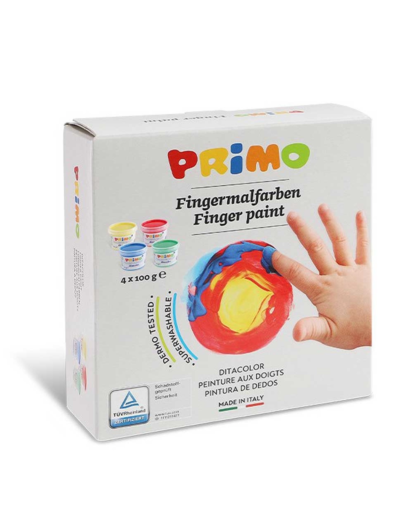 Primo Vingerverf (4 kleuren)