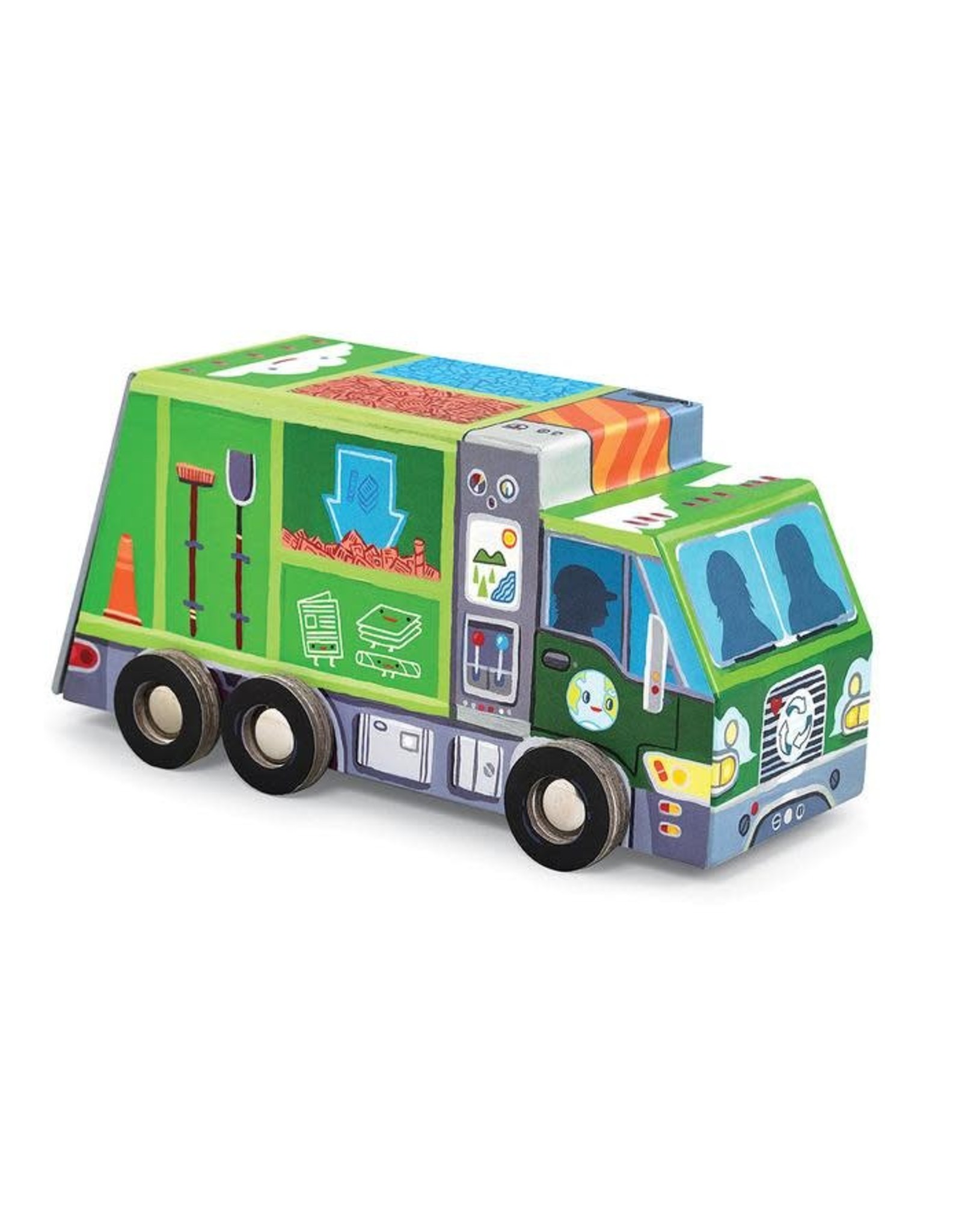 Crocodile Creek Puzzle & Play "Recycle Wagen"