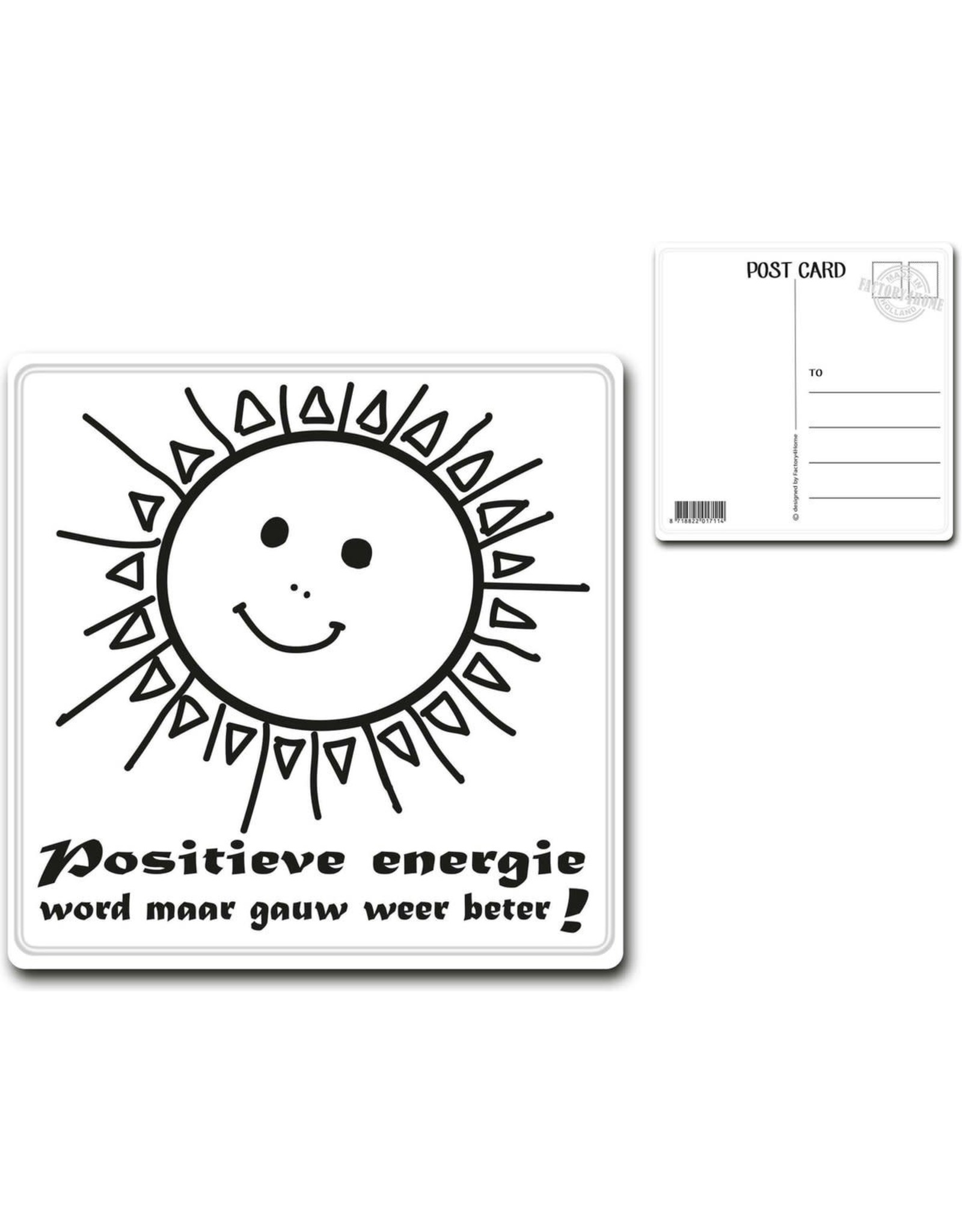 Postcard "Positieve Energie"