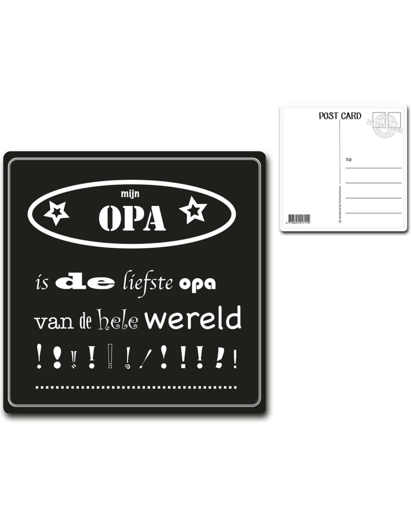 Postcard "mijn OPA"