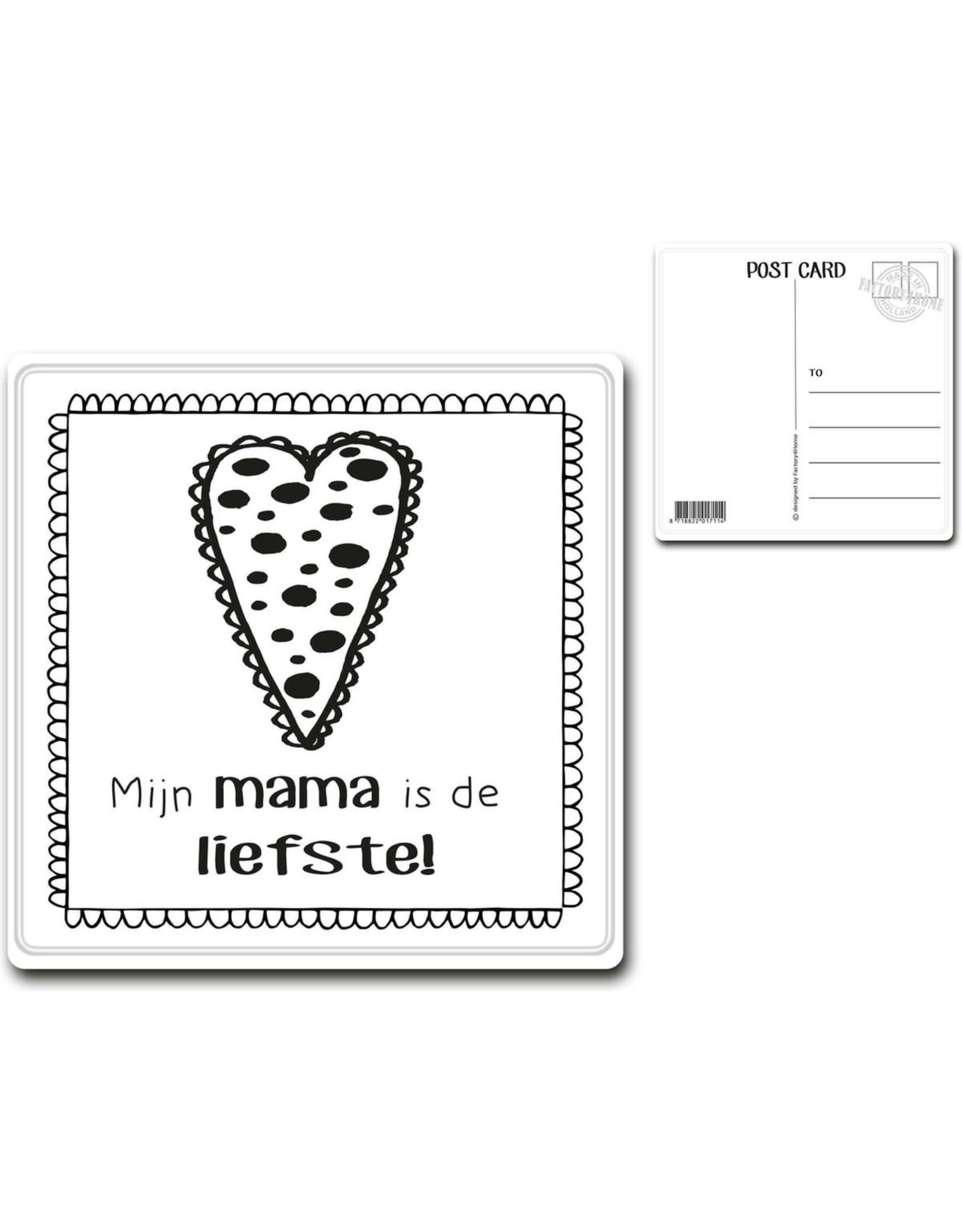 Postcard "Mijn Mama"