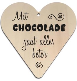 Hart "Met chocolade gaat alles beter"