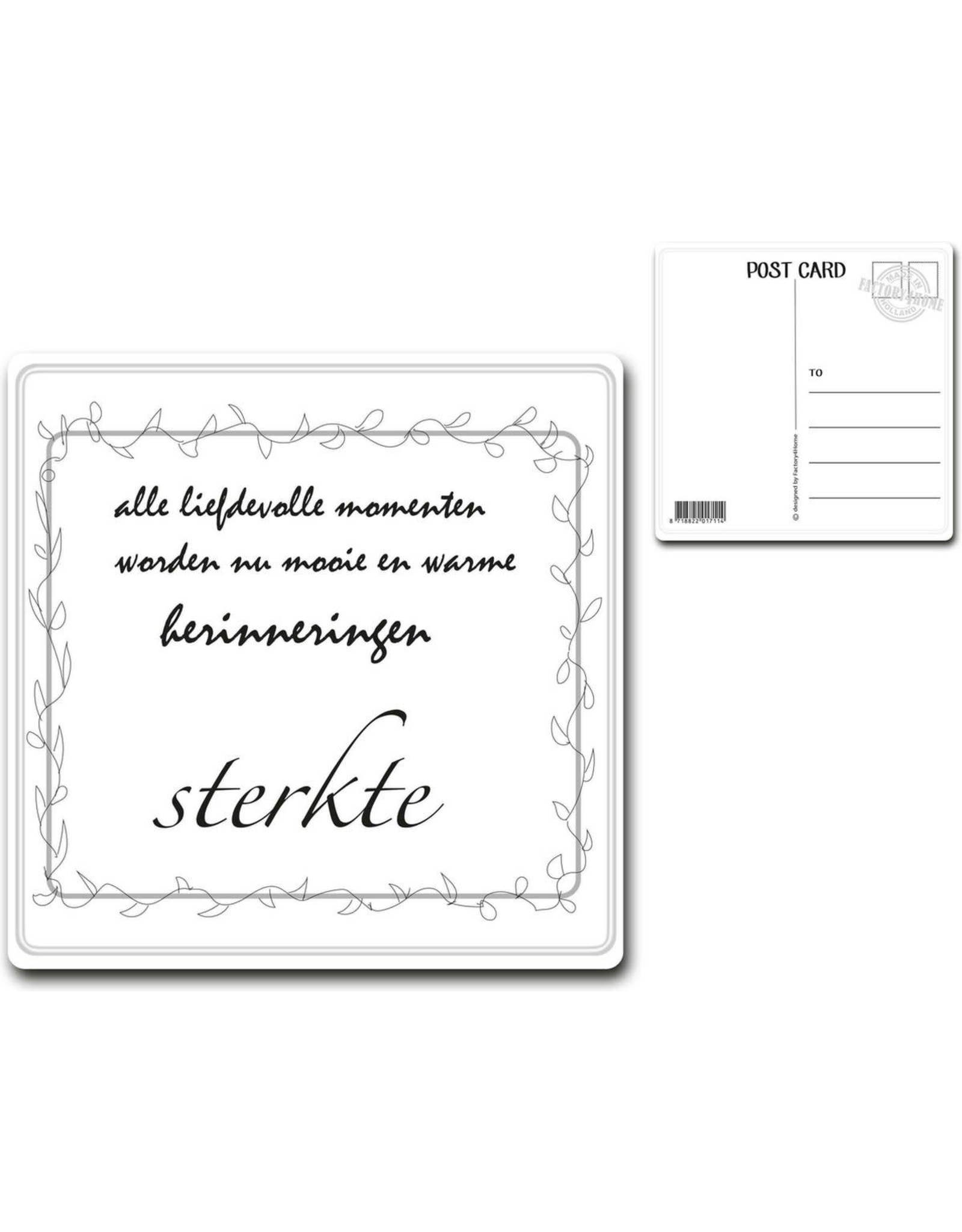 Postcard "sterkte"