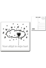 Postcard "Voor altijd in mijn hart"