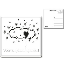 Postcard "Voor altijd in mijn hart"