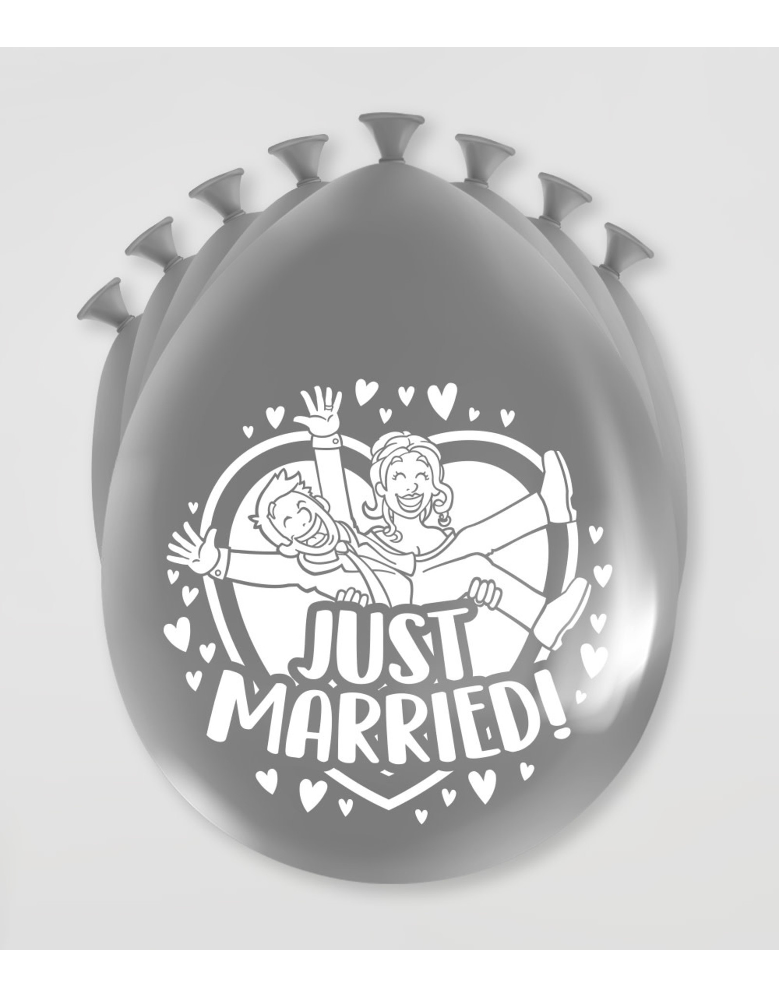 pd party Party Ballonnen - Just married (8 st)