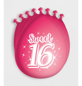 Sweet Sixteen Party Ballonnen (8 st)