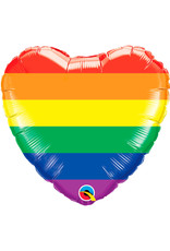 Qualatex Regenboog Hart Folie Ballon