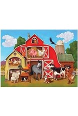 Crocodile Creek Puzzle & Poster (100pc) Barnyard