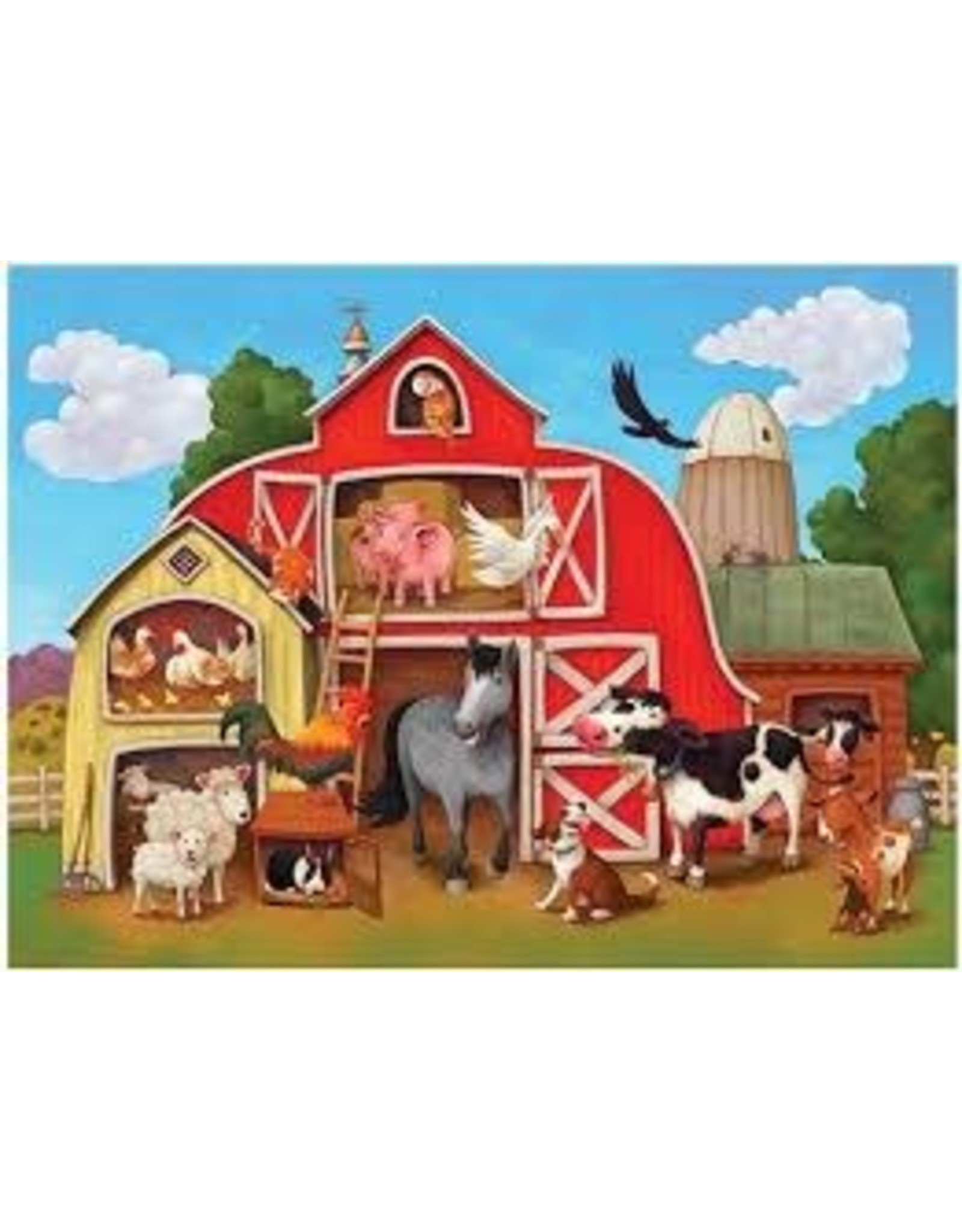 Crocodile Creek Puzzle & Poster (100pc) Barnyard