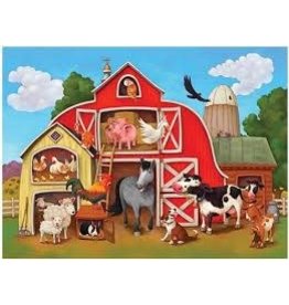 Crocodile Creek Puzzle & Poster (100pc) Barnyard