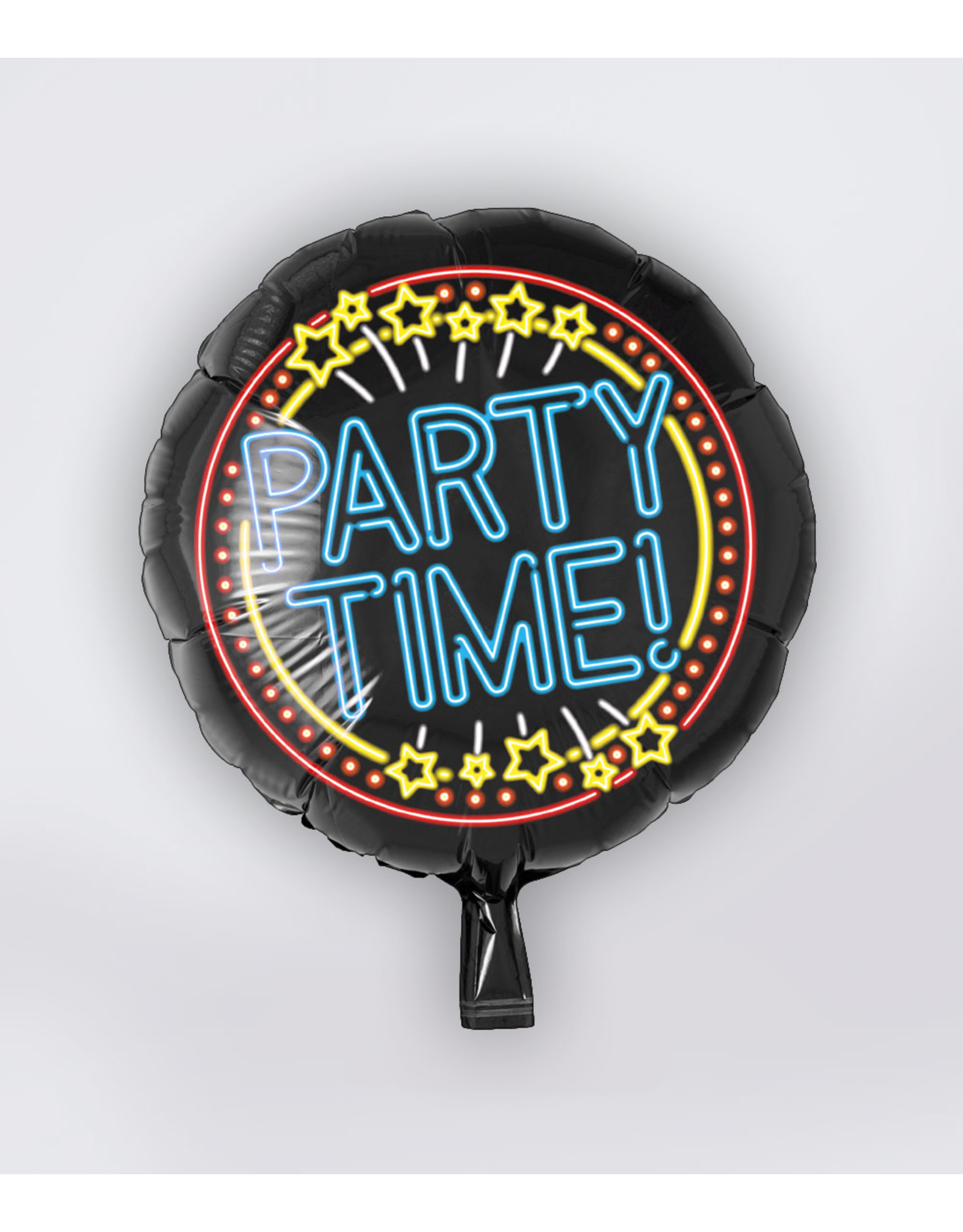 "Party Time" Neon Foil Balloon