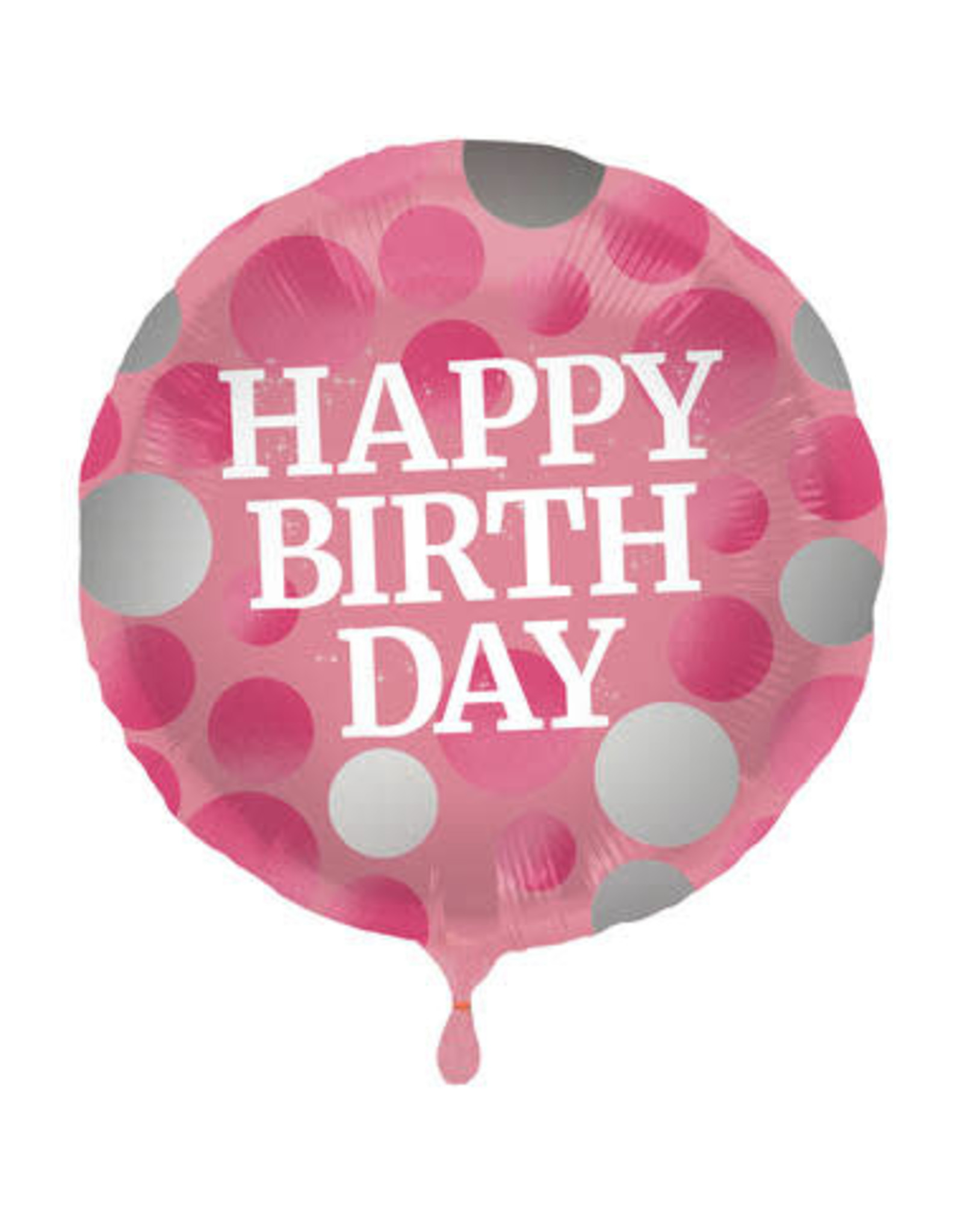 "Happy Birthday" Glossy Pink Folie Ballon