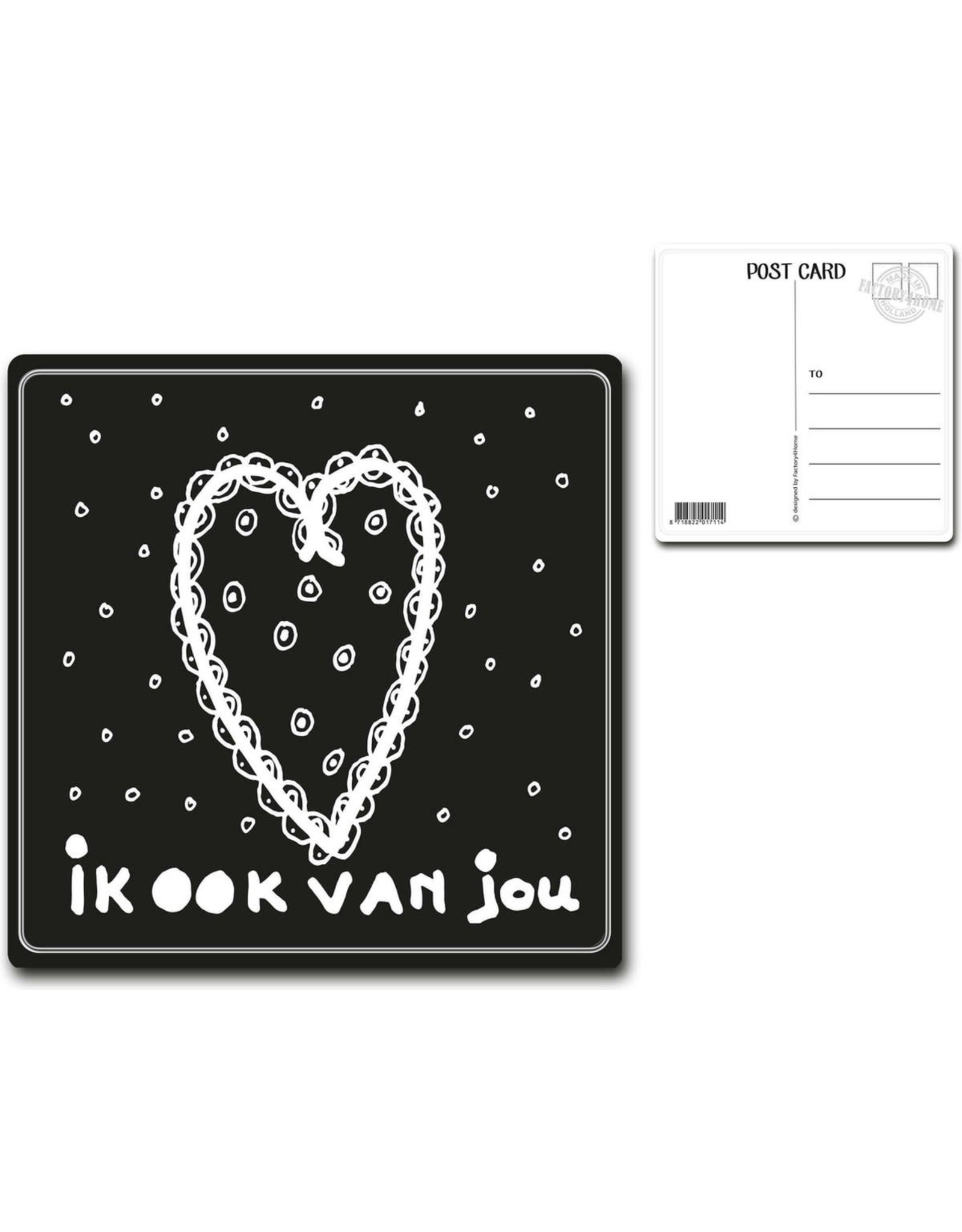 Postcard "Ik ook van jou"