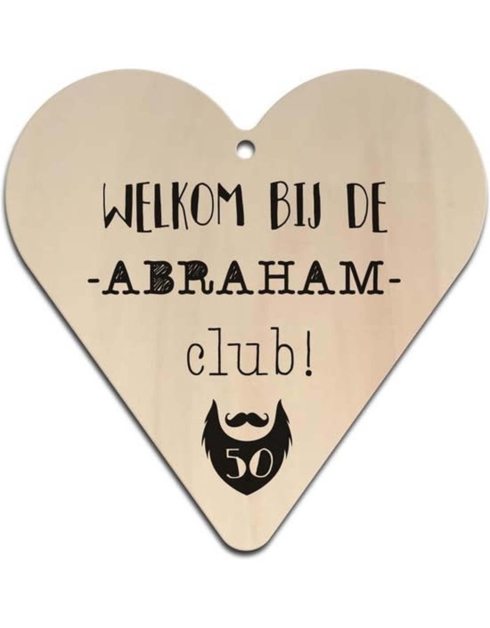 Hart "Welkom bij de Abraham Club"