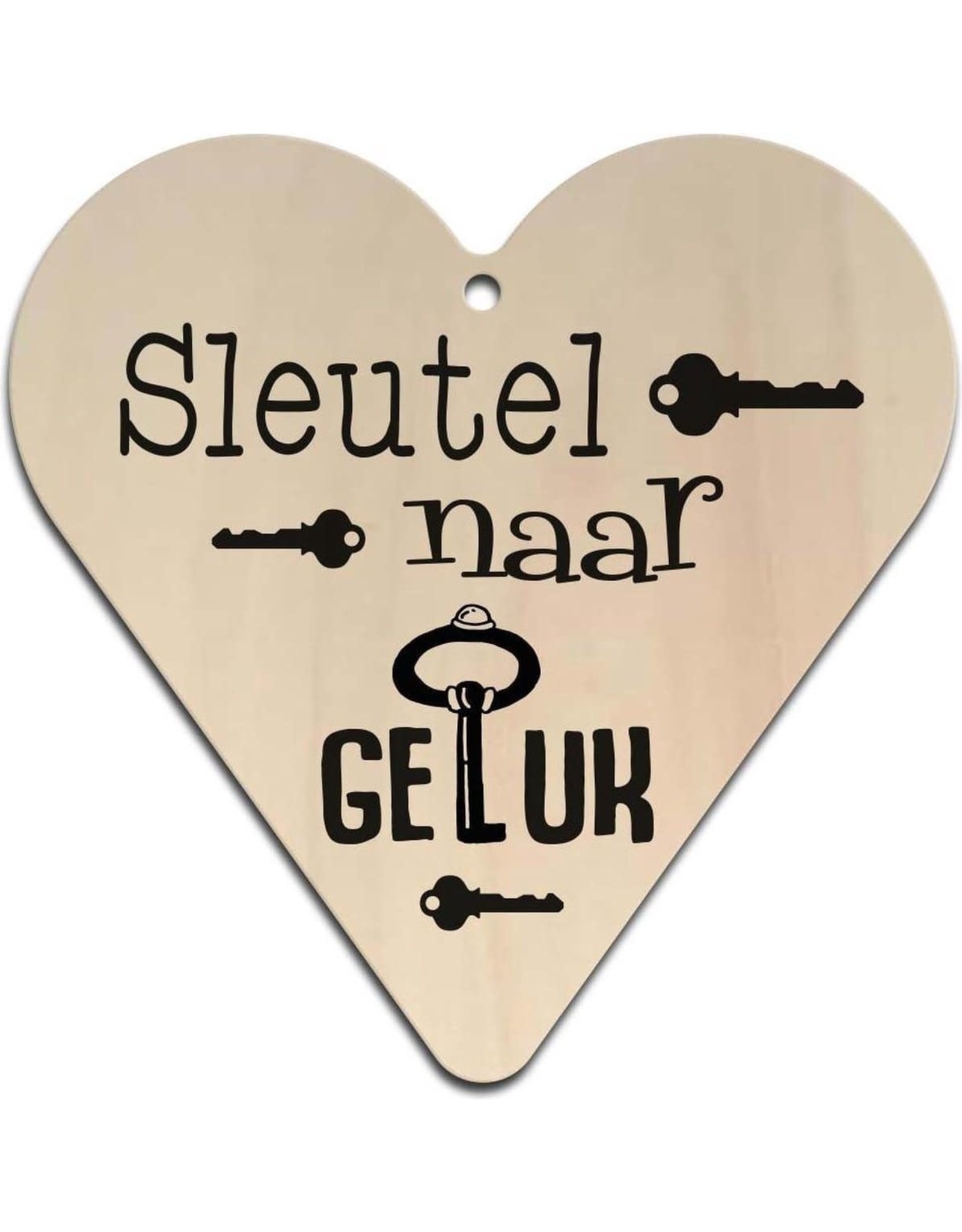 Hart "Sleutel naar Geluk"