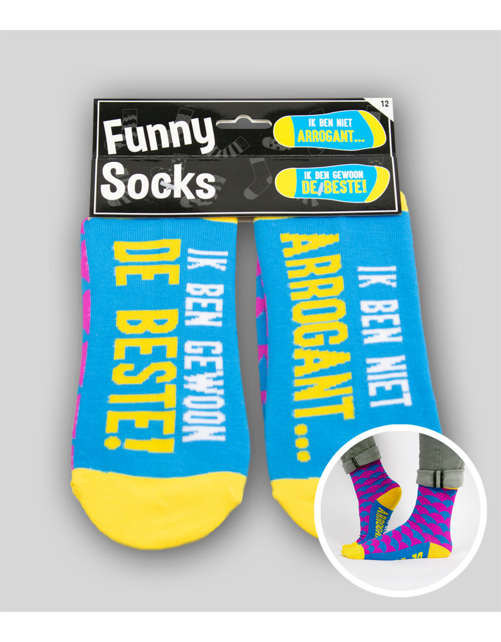 Funny Socks - Ik ben niet arrogant