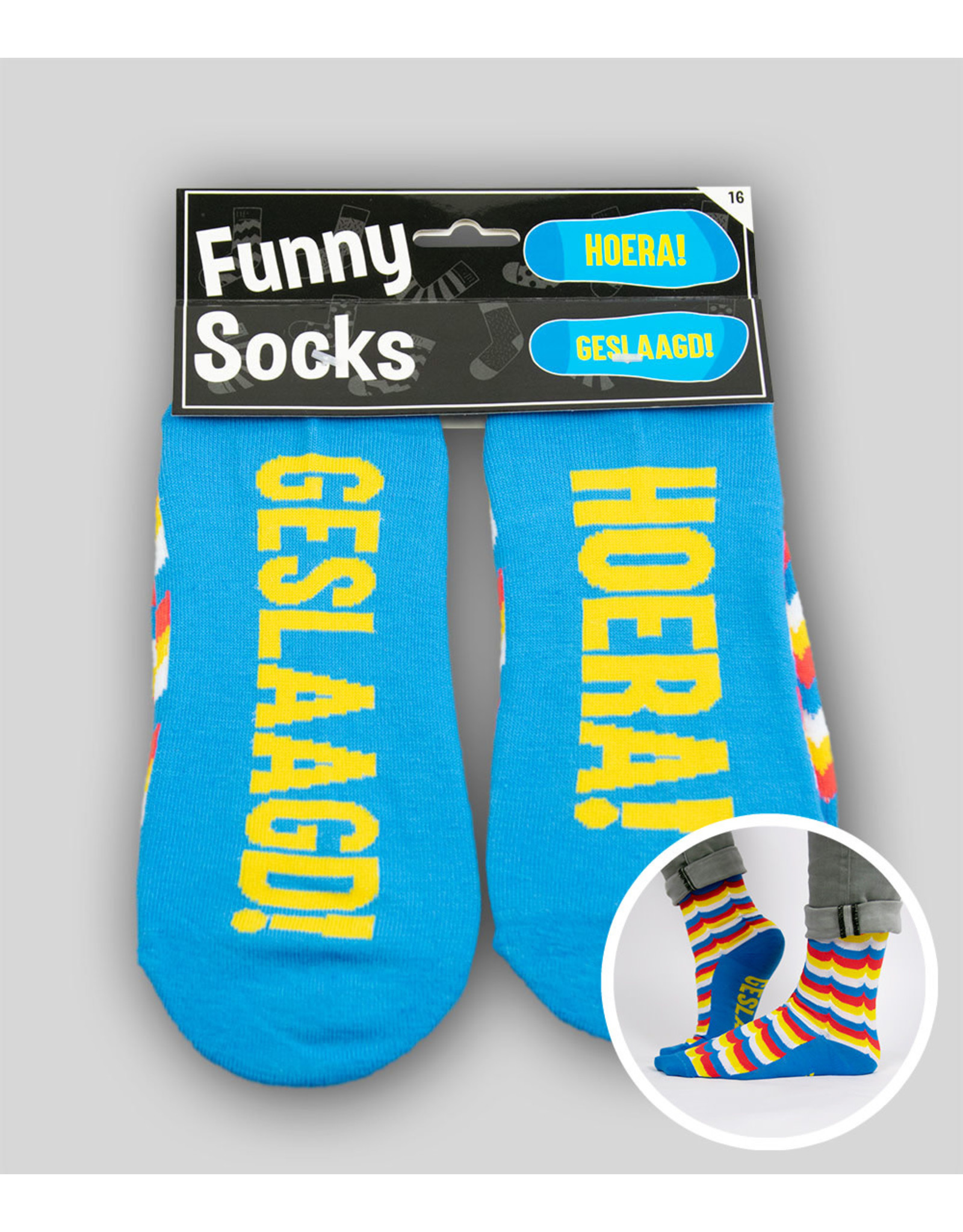 pd party Funny Socks - Geslaagd!
