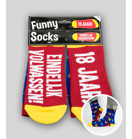 pd party Funny Socks - 18 Jaar