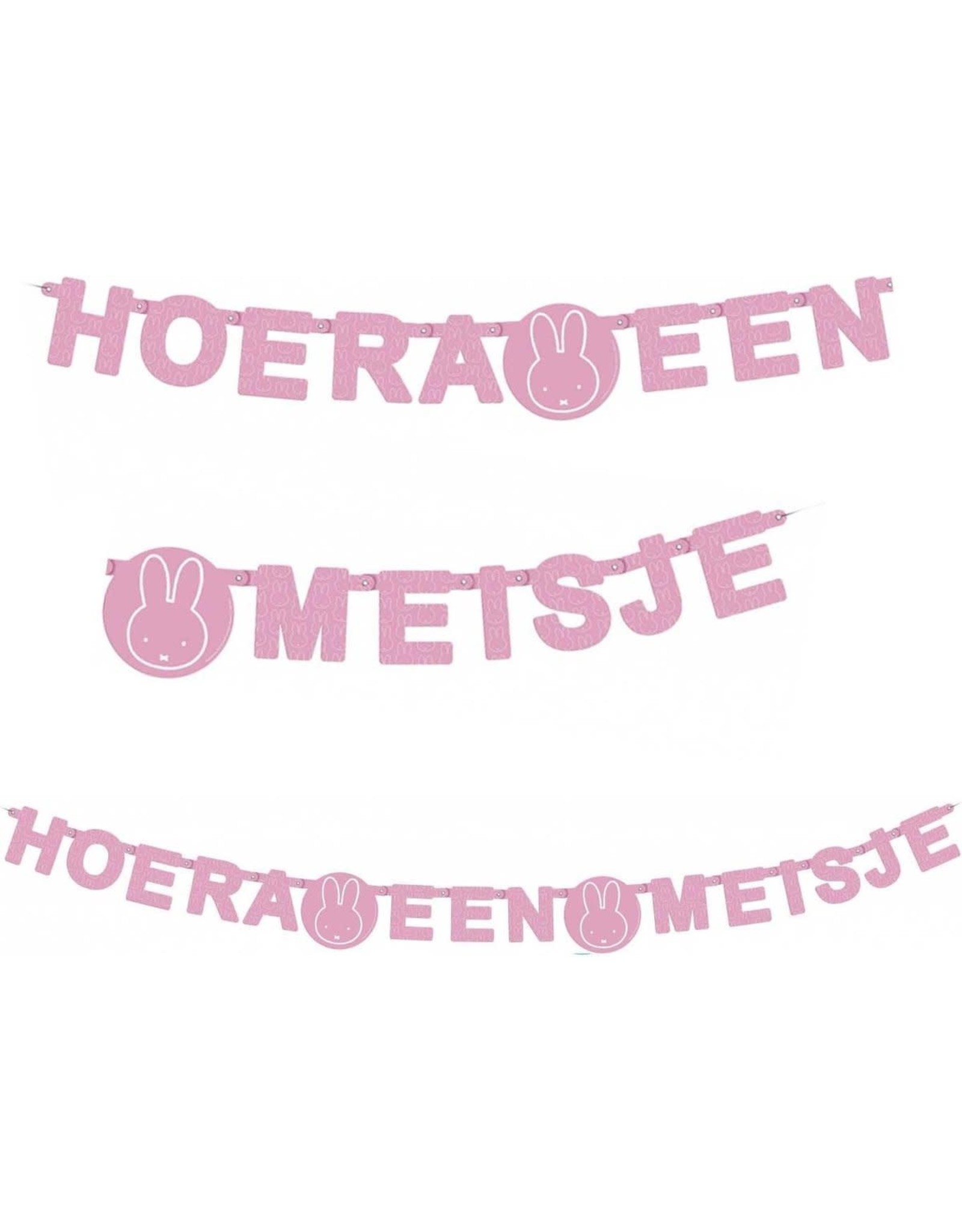 nijntje Letterslinger "Hoera een Meisje"