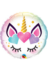 Qualatex Eenhoorn Hartjes Folie Ballon Qualatex Eenhoorn Hartjes Folie Ballon