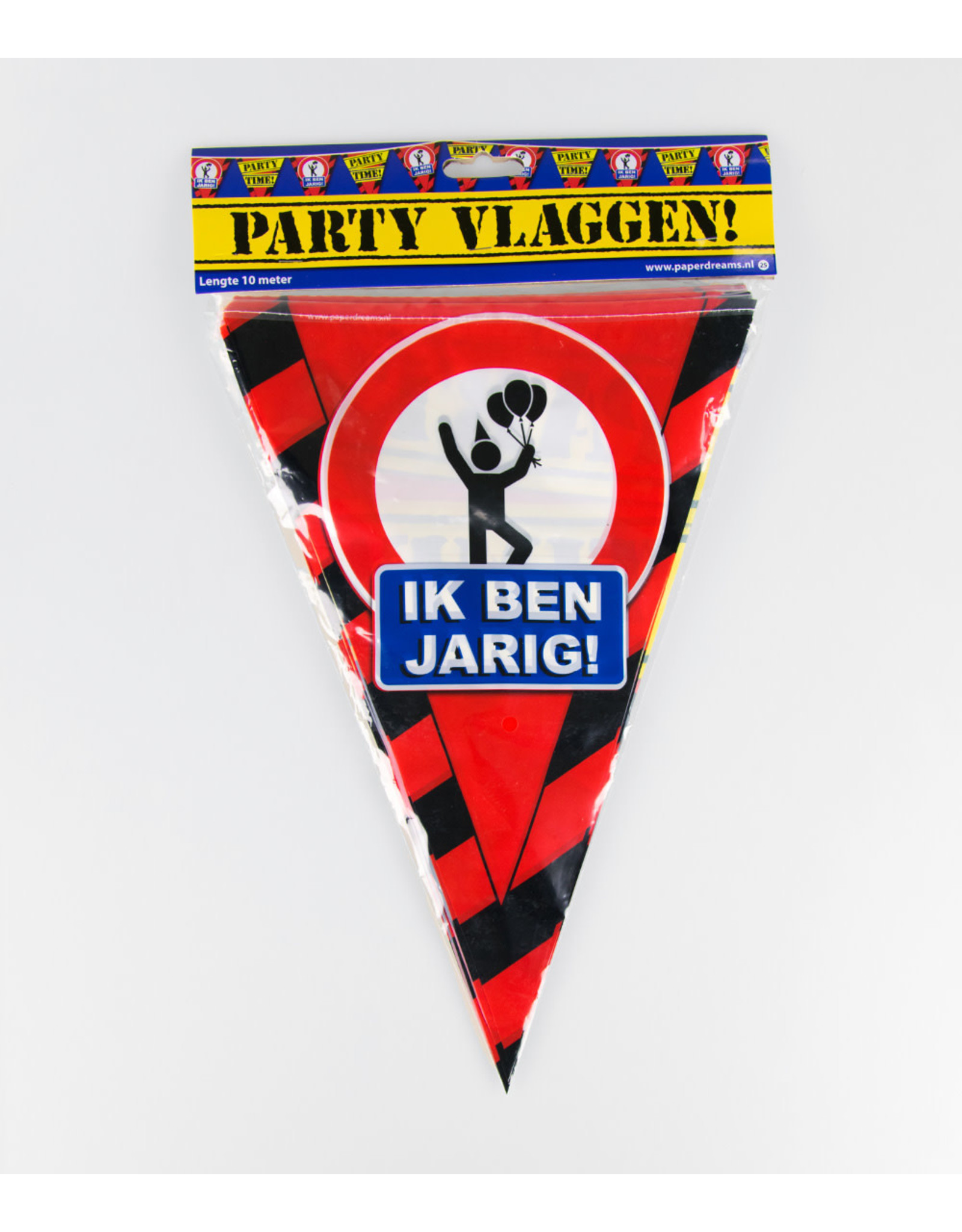 Party Vlaglijn Verkeersbord "IK BEN JARIG"