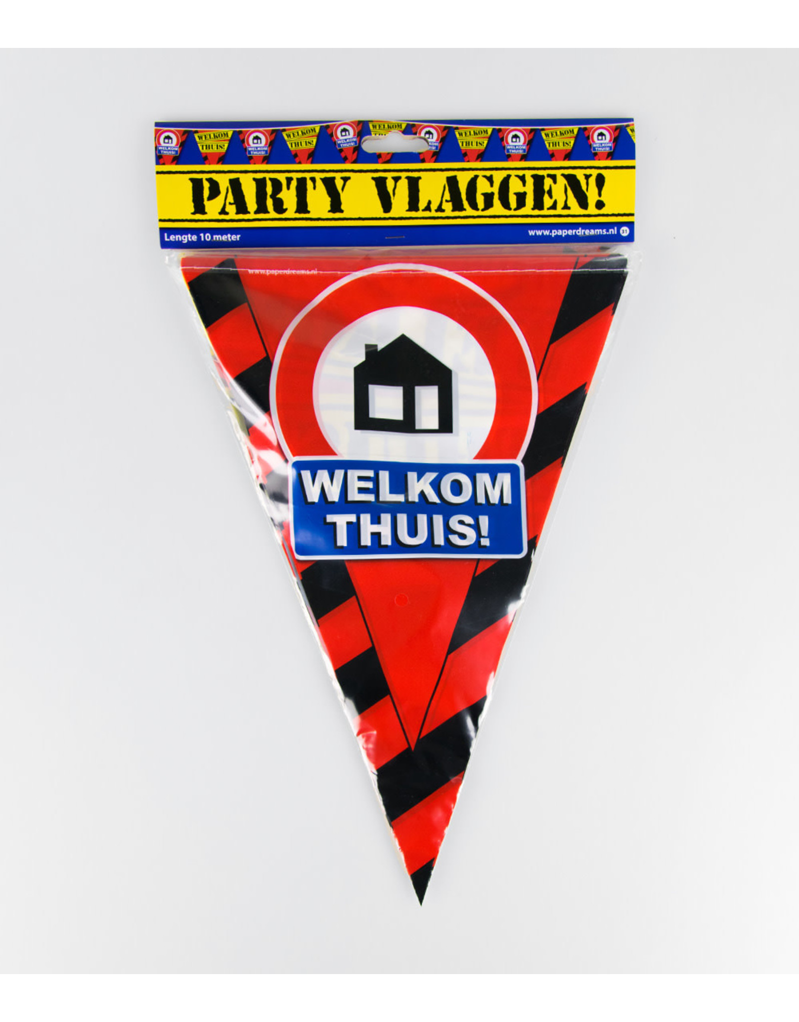 Party Vlaglijn Verkeersbord "Welkom Thuis"