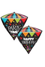 "Party Time" Diamondz Folie Ballon