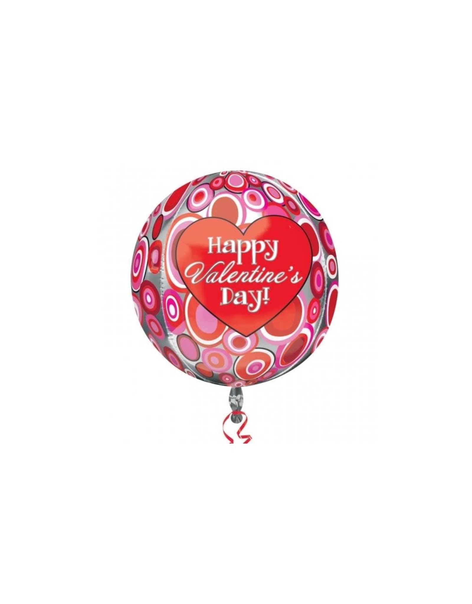 "Happy Valentine's Day" Ronde Folie Ballon XL