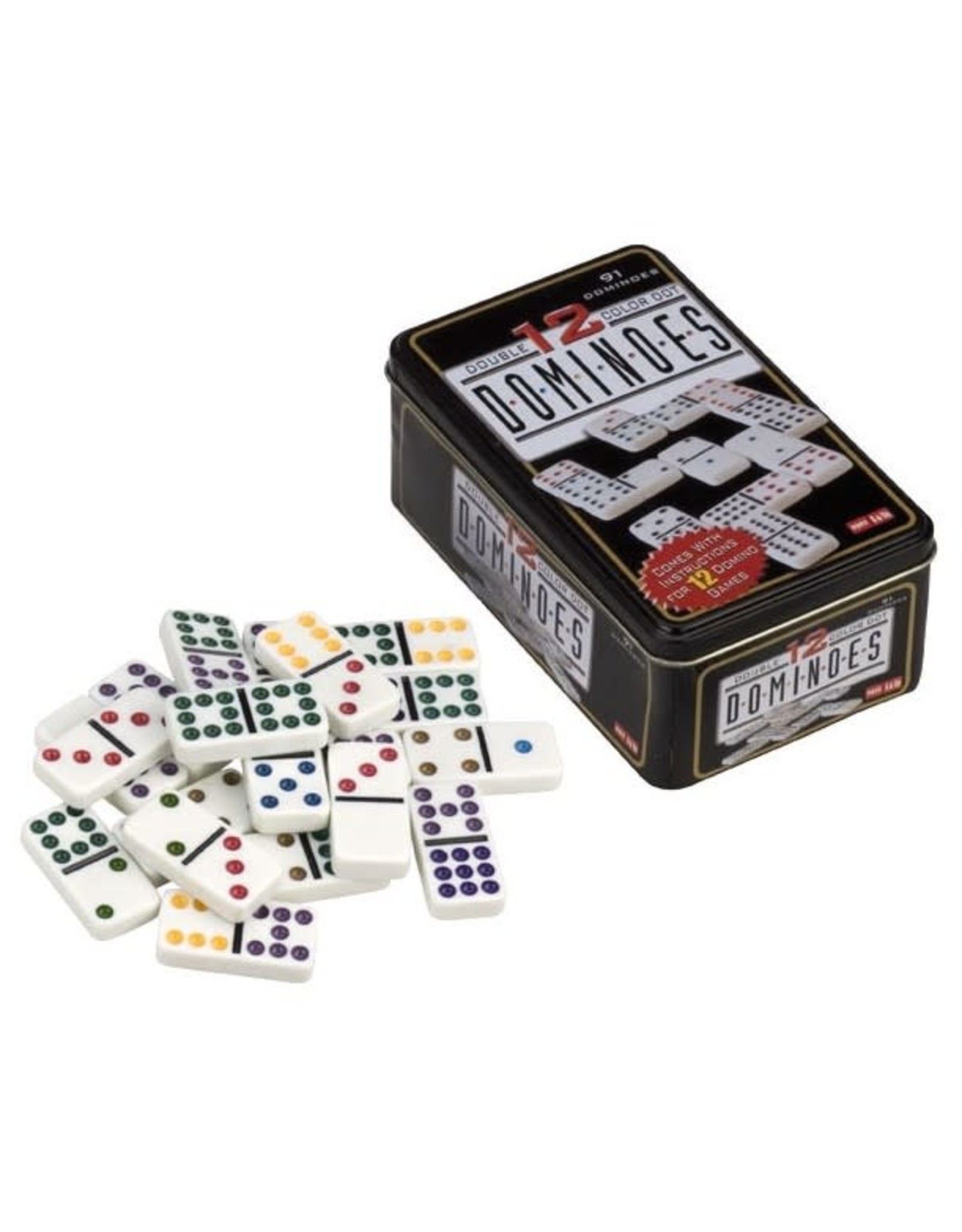 Longfield Games Domino Dubbel 12 Color Dot