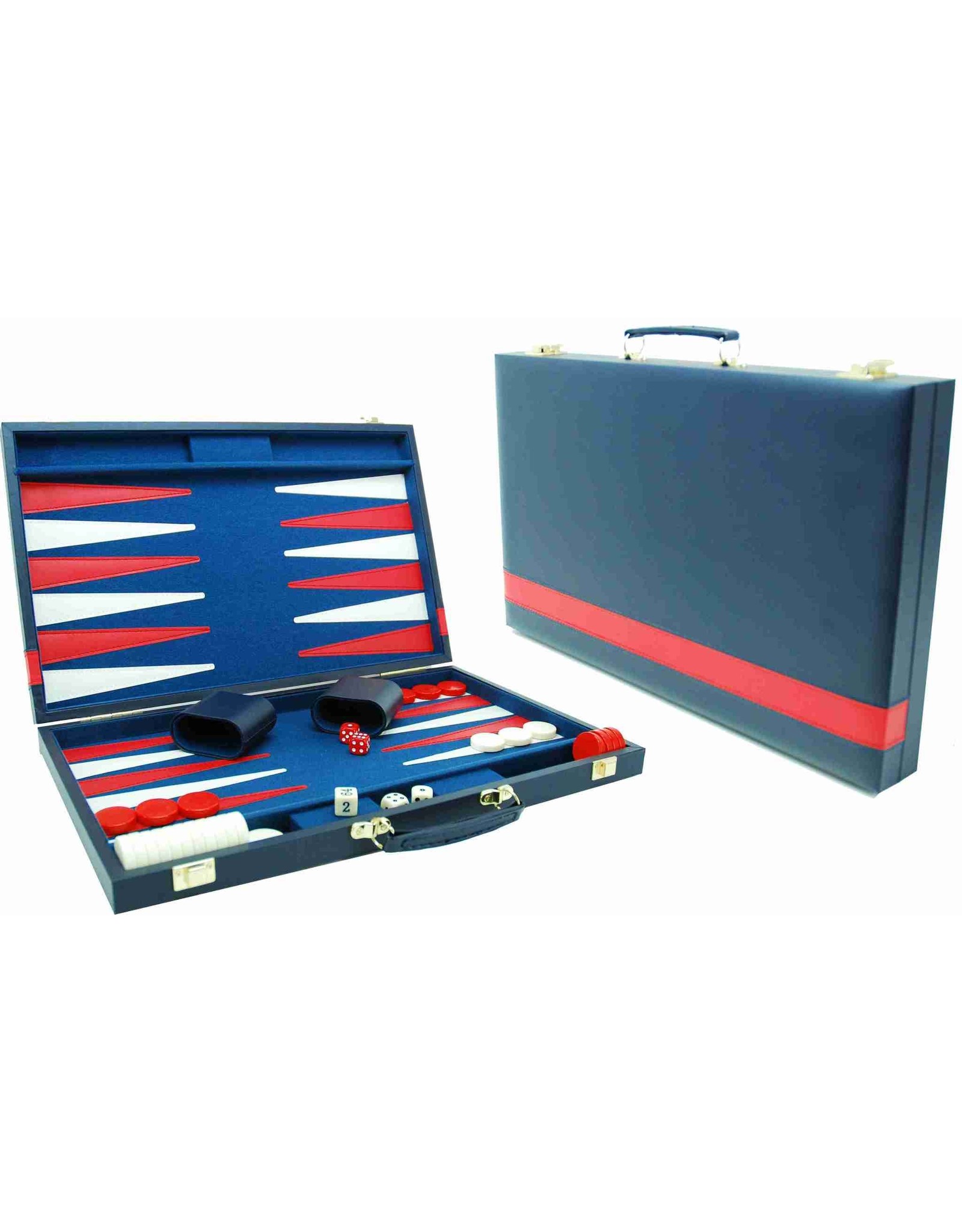 Dageraad Hond Monteur Backgammon 38 cm "Blauw" - De Kadohoek