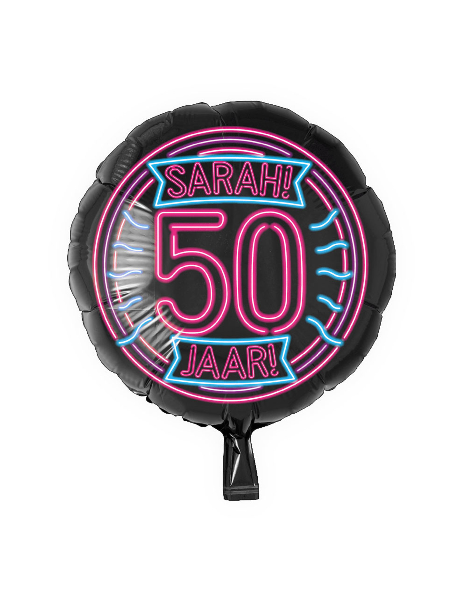 50 Jaar Sarah Neon Foil Balloon