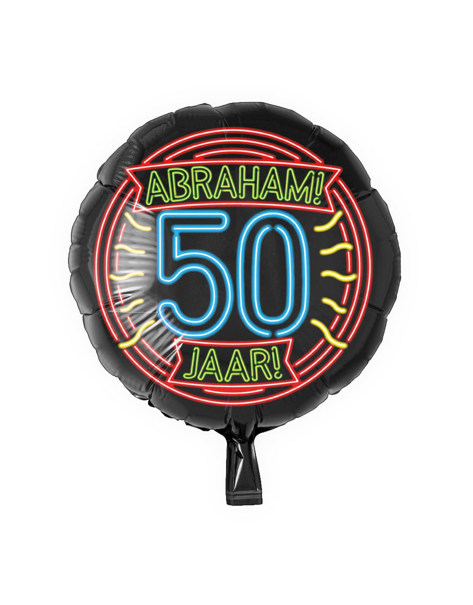 50 Jaar Abraham Neon Foil Balloon