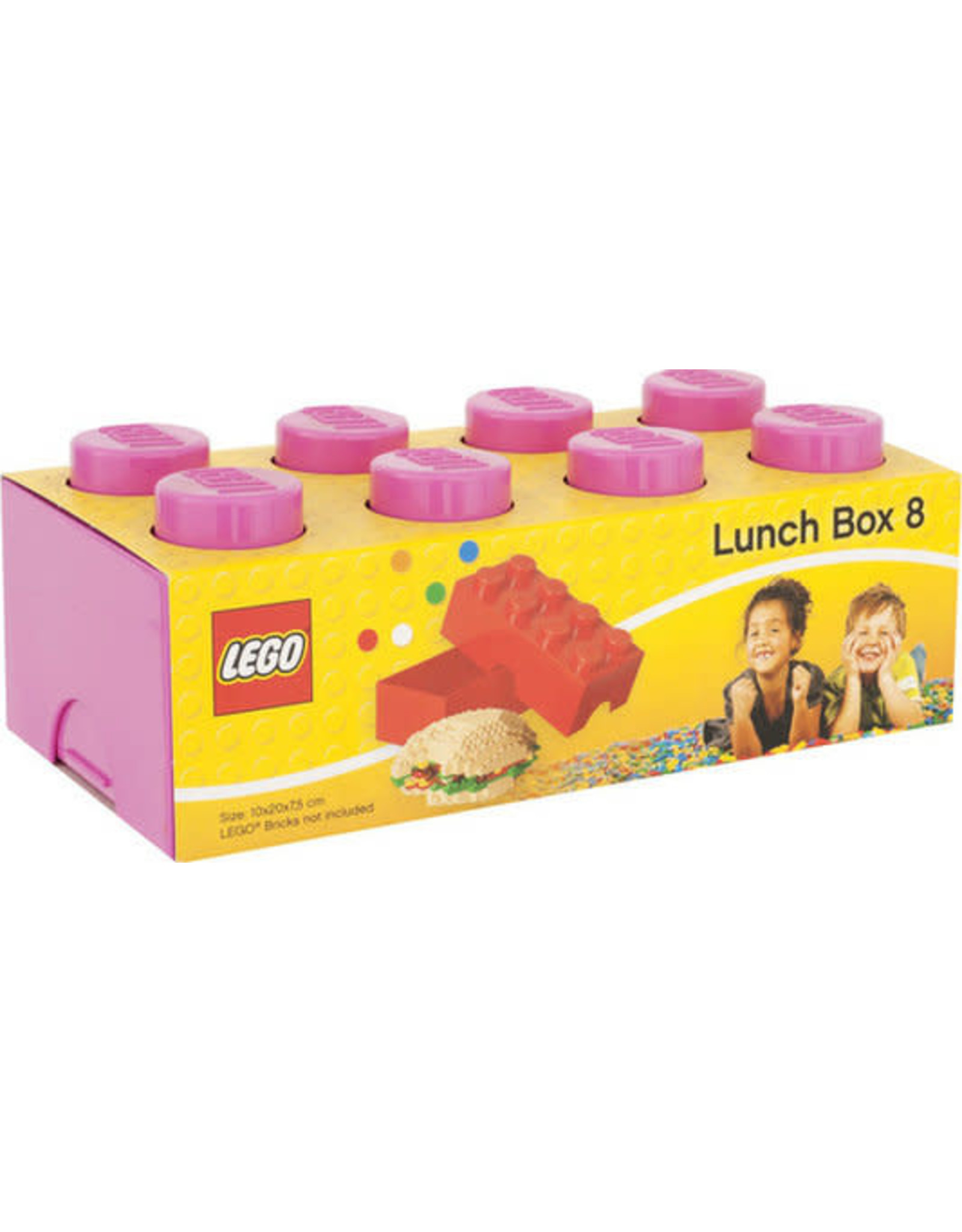Lego Lunchbox Brick 8 Roze
