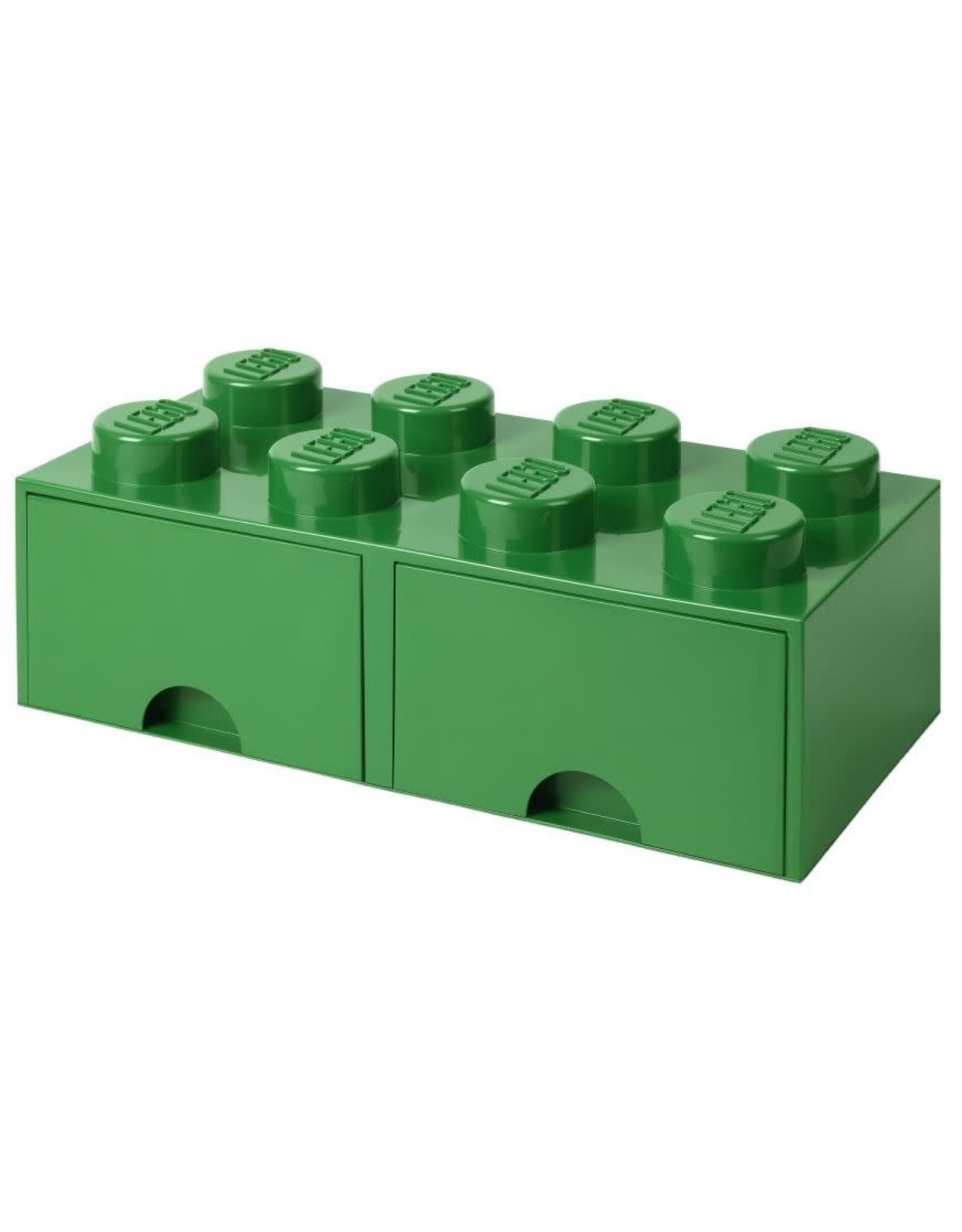 lego storage brick green