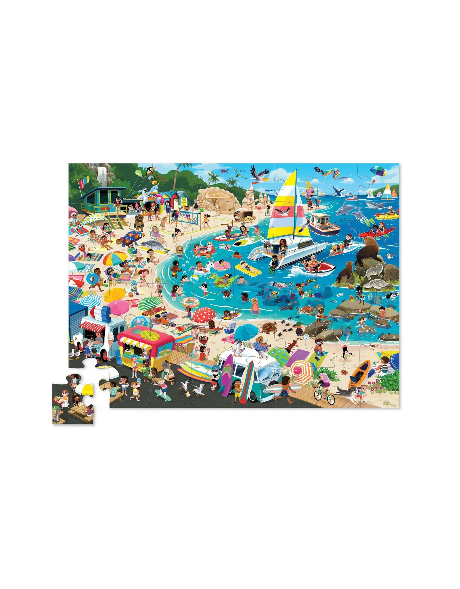 Crocodile Creek Day at the Beach Crocodile Creek Puzzel