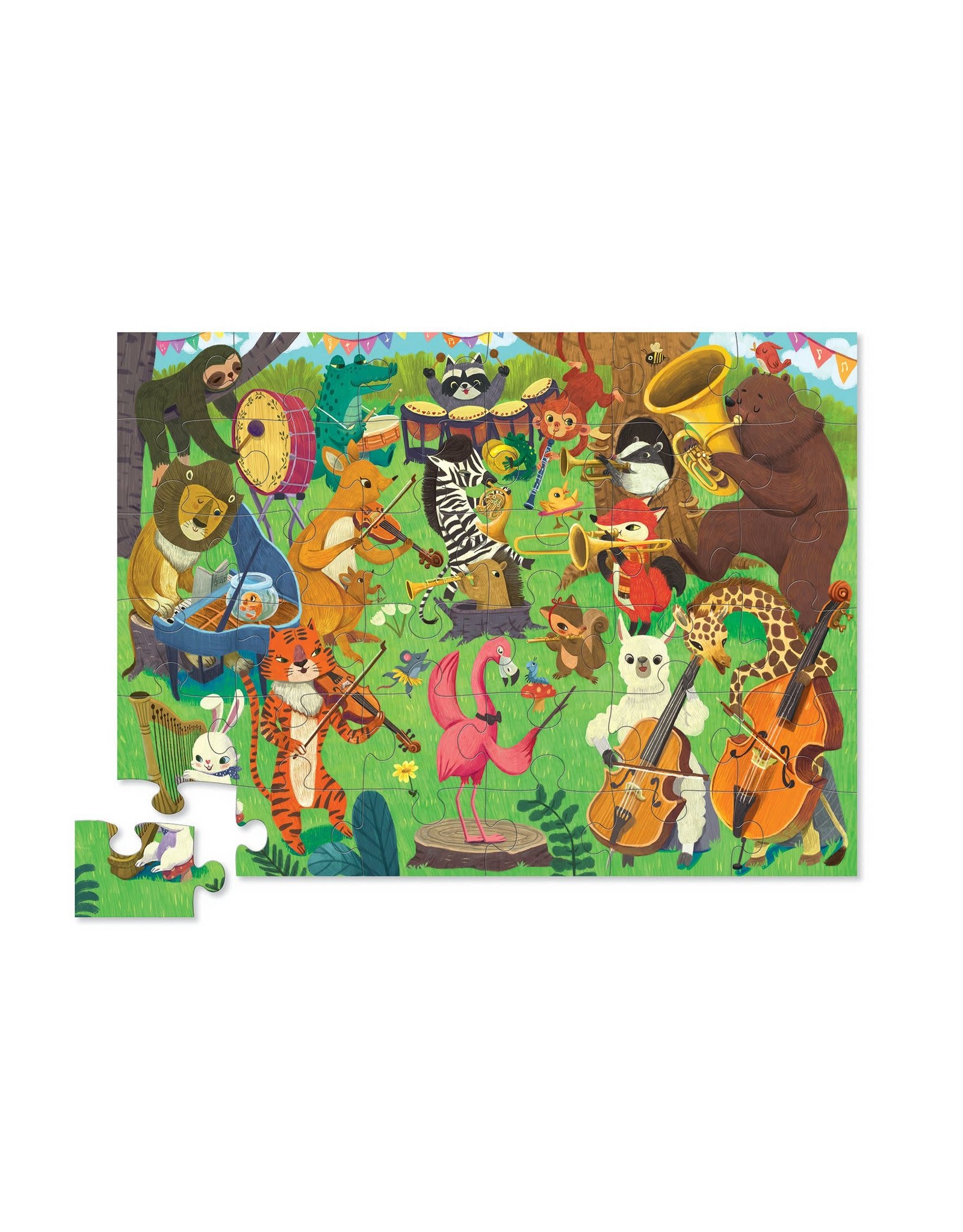 Crocodile Creek Vloerpuzzel "Animal Orchestra" (36pc) Crocodile Creek