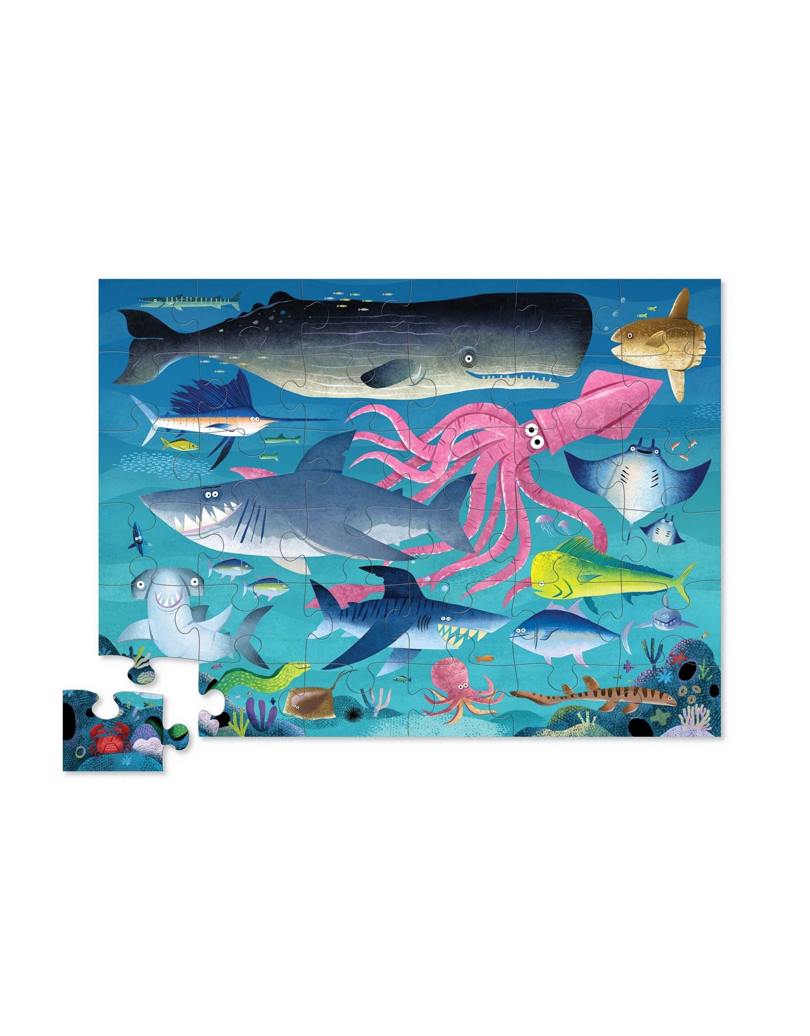 Crocodile Creek Vloerpuzzel "Shark" (36pc) Crocodile Creek