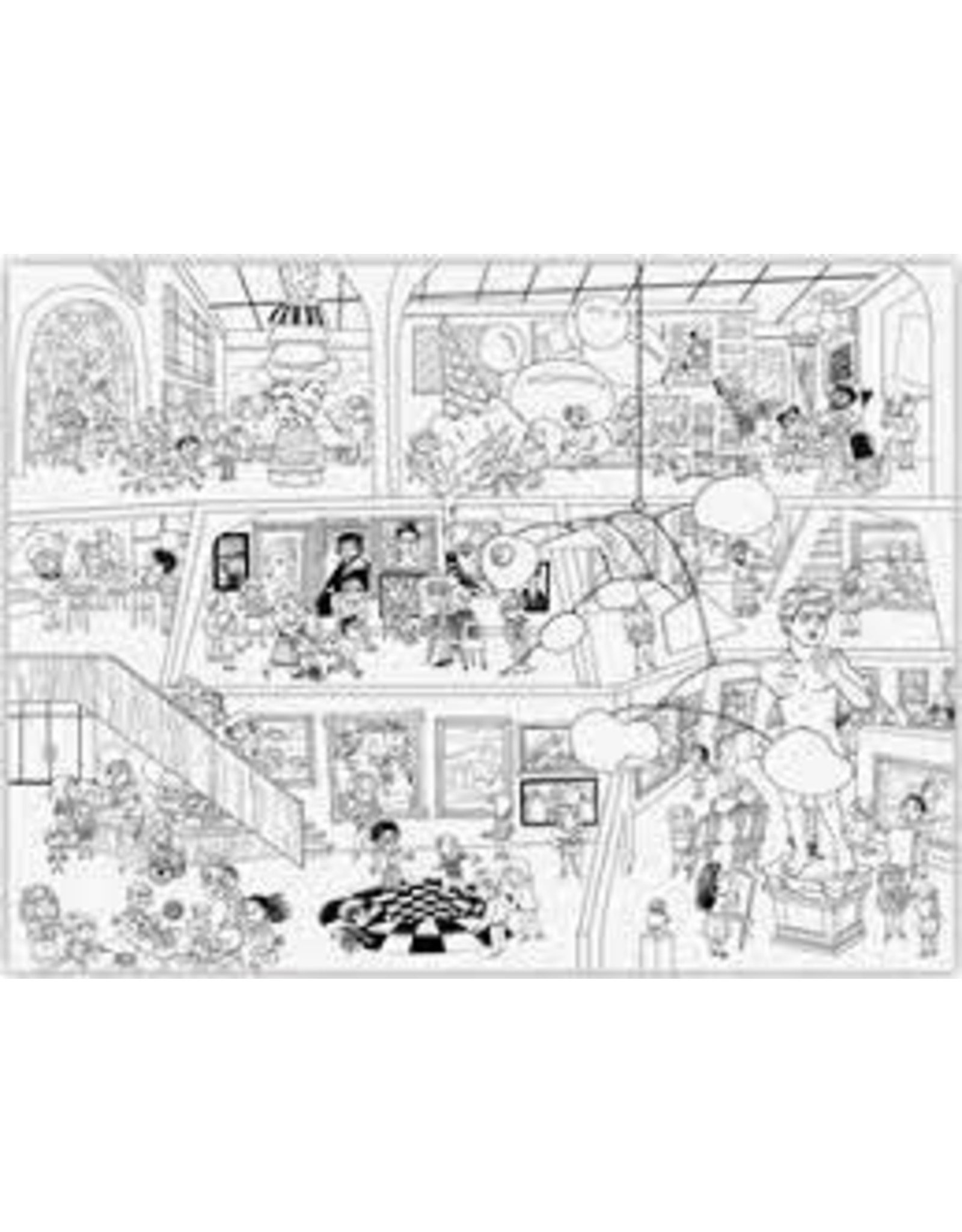 Crocodile Creek Giant Coloring Poster "Art Museum"