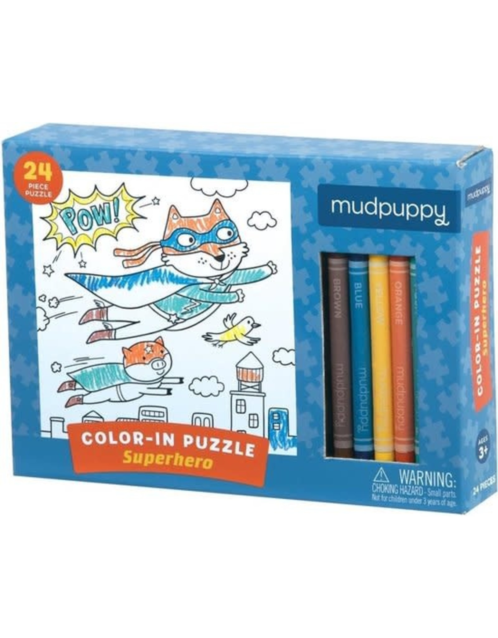 Mudpuppy Color-In Puzzle "Superhero"